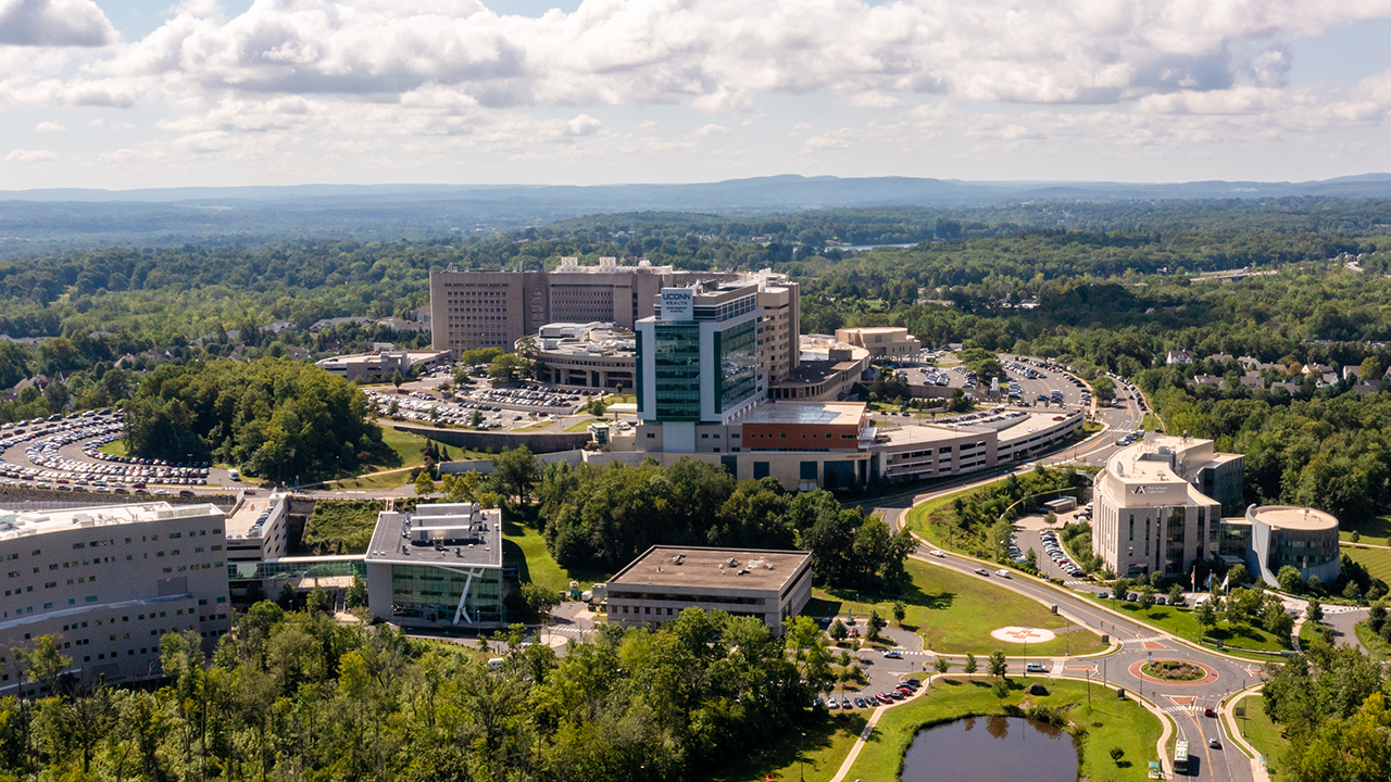 Aerial view of UConn Health