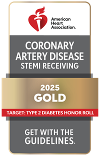 2025 Gold Coronary Artery Disease STEMI Receiving With Target: Type 2 Diabetes Honor Roll