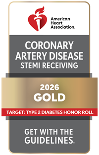 2026 Gold Coronary Artery Disease STEMI Receiving With Target: Type 2 Diabetes Honor Roll