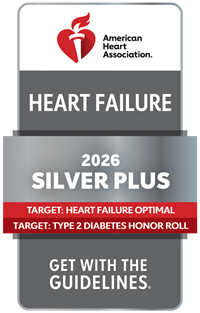 Heart Failure  Silver Plus With Target:  Heart Failure Optimal, Type 2 Diabetes Honor Roll