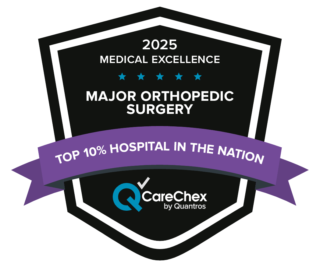 Top 10% Hospital in the Nation for Major Orthopedic Surgery Award
