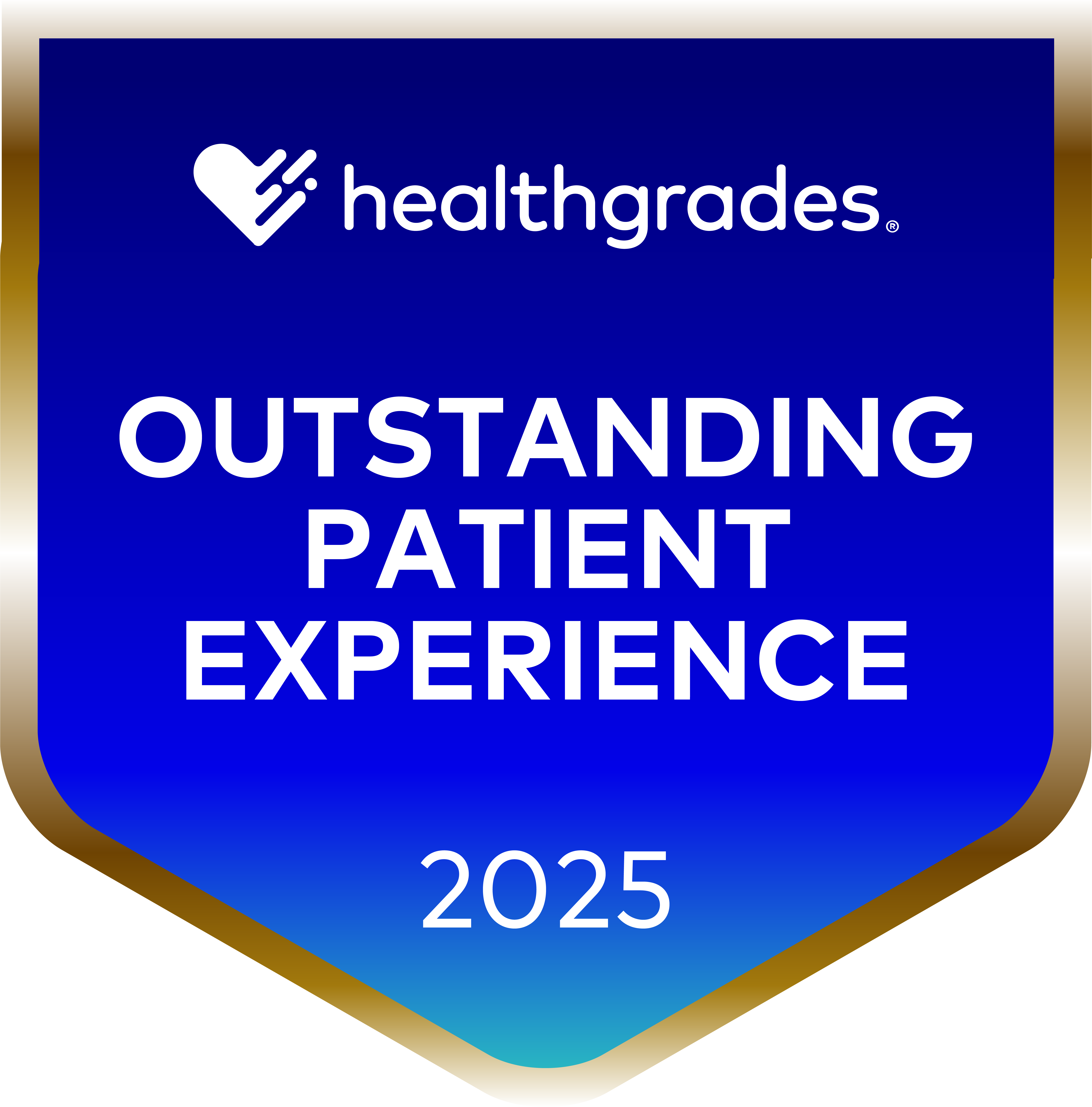 Healthgrades Outstanding Patient Experience in 2025 Award