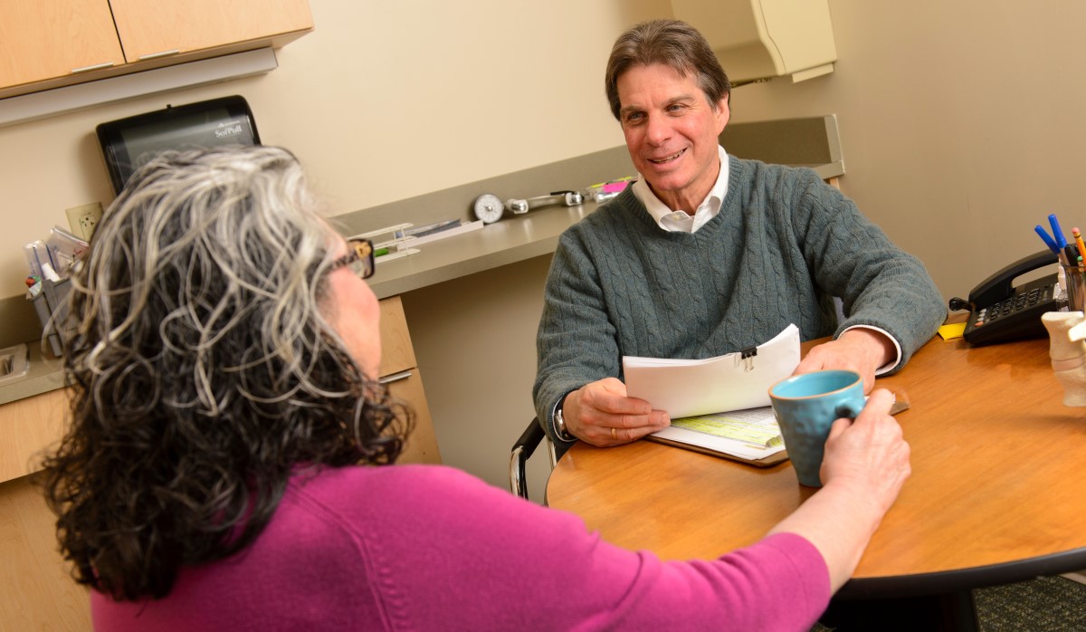 Dr. Fortinsky with patient