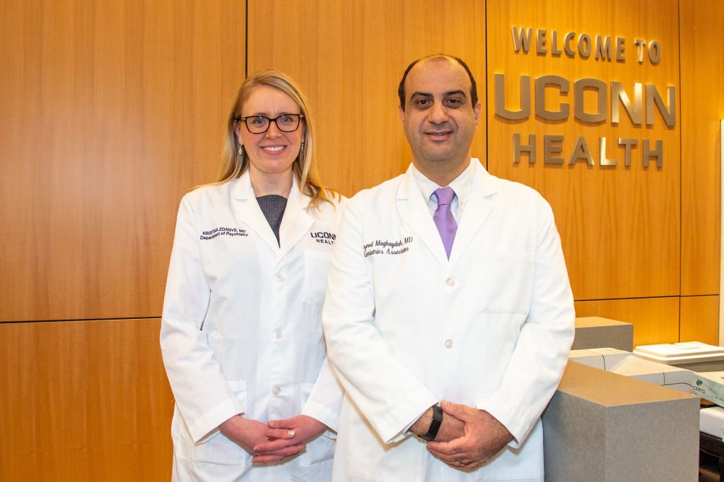 Dr. Yazeed Maghaydah and Dr. Kristina Zdanys, co-directors of the James E. C. Walker M.D. Memory Assessment Program.