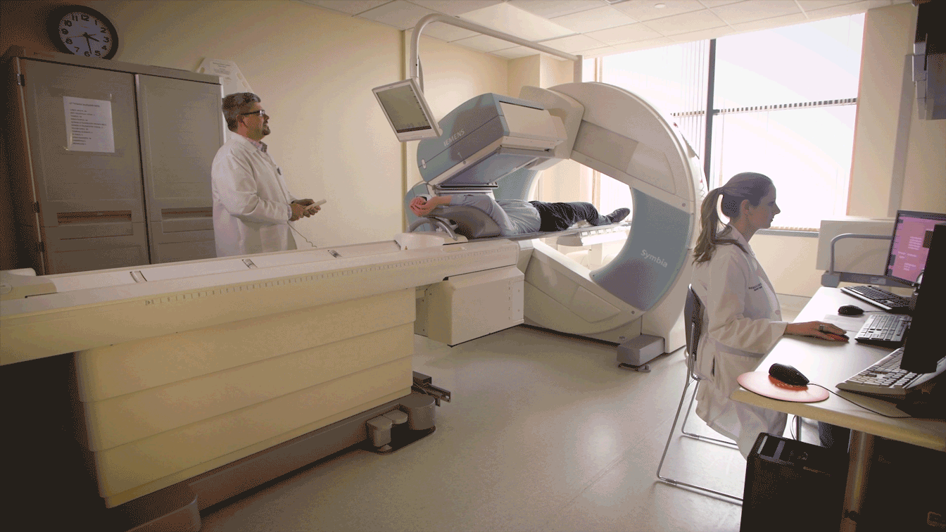 patient being scanned