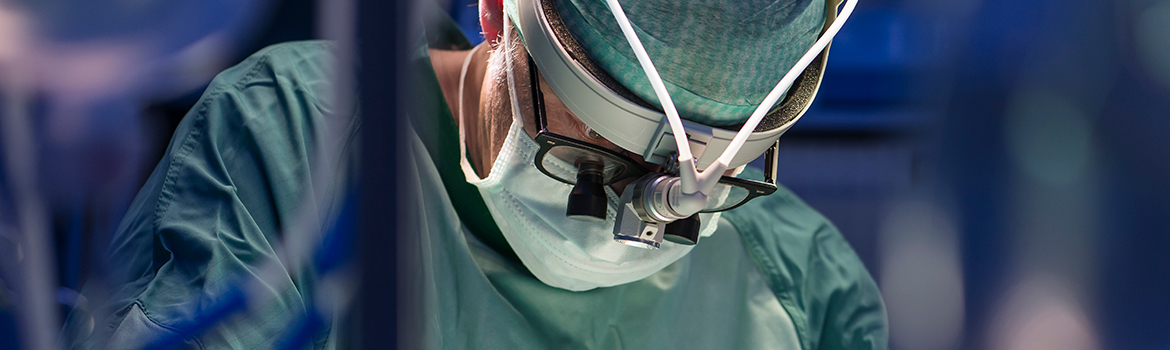 Doctor performing surgery